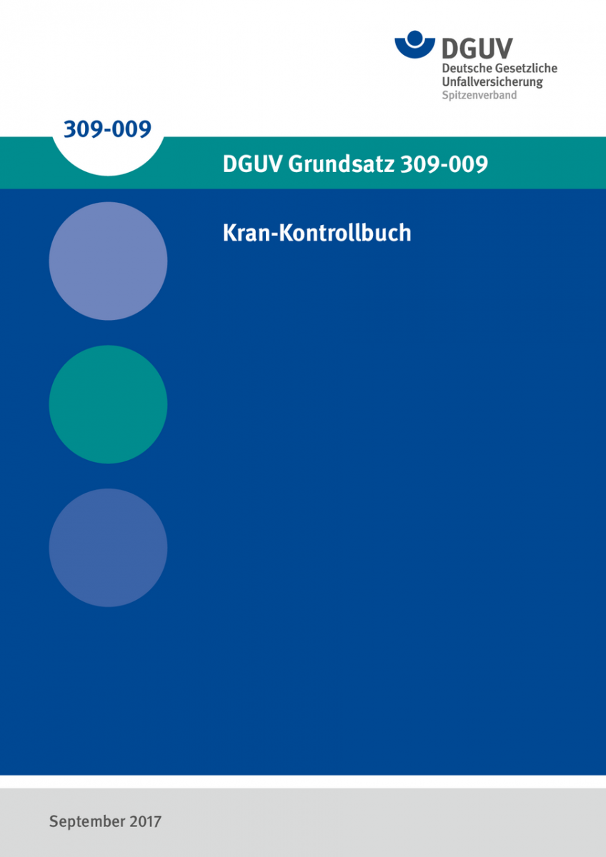 Kran Kontrollbuch Dguv Grunds Tze Regelwerk Dguv Publikationen