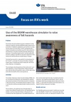Use of the BGHW warehouse simulator to raise awareness of fall hazards (Focus on IFA´s work Nr. 0448)