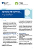 Begutachtung von Berufskrankheiten Fachgebiet: Arbeitsmedizin