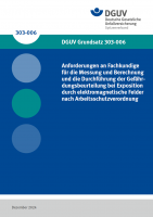 Anforderungen an Fachkundige für die Messung und Berechnung und die Durchführung der Gefährdungsbeurteilung bei Exposition durch elektromagnetische Felder nach § 4 der Arbeitsschutzverordnung zu elektromagnetischen Feldern 