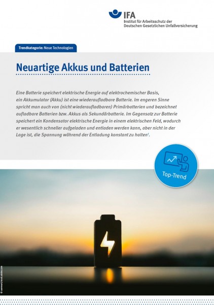 Neuartige Akkus und Batterien