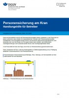 FBHM-100: Personensicherung am Kran – Handlungshilfe für Betreiber
