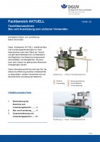 FBHM-129 „Tischfräsmaschinen - Bau und Ausrüstung zum sicheren Verwenden“