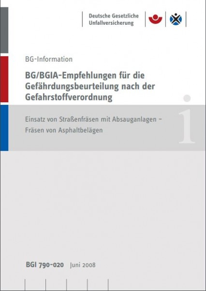 BG/BGIA-Empfehlungen für die Gefährdungsbeurteilung nach der Gefahrstoffverordnung: Einsatz von Stra