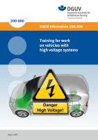 Training for work on vehicles with high voltage systems