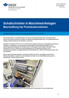 FBHM-090: Schaltschränke in Maschinen/Anlagen - Beschaffung bei Fremdunternehmen
