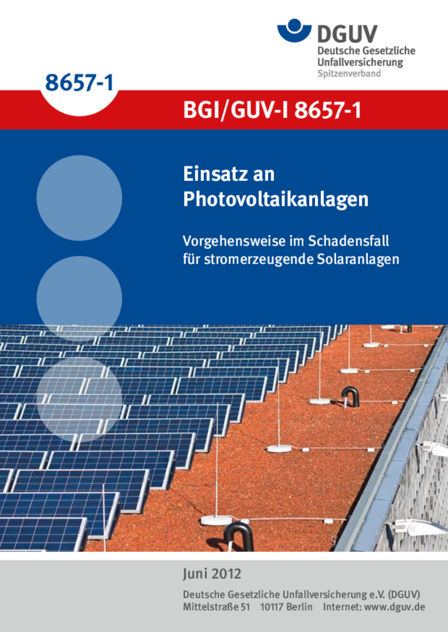 Einsatz An Photovoltaikanlagen | Feuerwehren Und ...