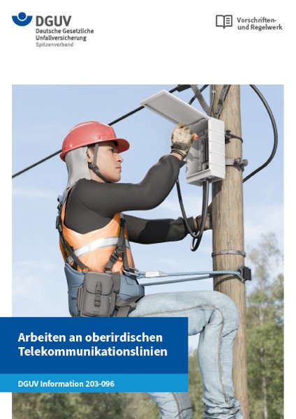 Arbeiten an oberirdischen Telekommunikationslinien