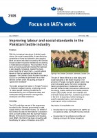 Improving labour and social standards in the Pakistani textile industry (Focus on IAG's work No. 3105)