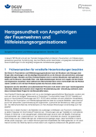 FBFHB-042: Herzgesundheit von Angehörigen der Feuerwehren und Hilfeleistungsorganisationen