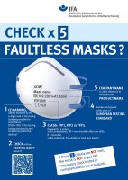 Check x 5 - Faultless masks? (Plakat DIN A3)
