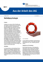 Notfallpsychologie. Aus der Arbeit des IAG Nr. 3011