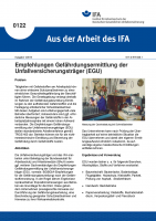 Empfehlungen Gefährdungsermittlung der Unfallversicherungsträger (EGU). Aus der Arbeit des IFA Nr. 0122