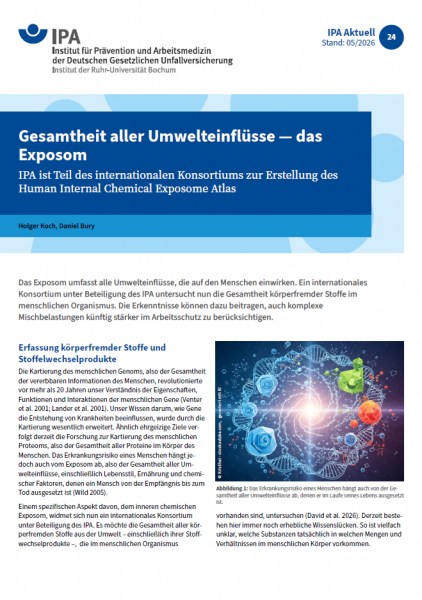 IPA Aktuell 24: Gesamtheit aller Umwelteinflüsse — das Exposom