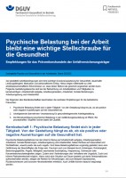 FBGIB-001: Psychische Belastung bei der Arbeit bleibt eine wichtige Stellschraube für die Gesundheit