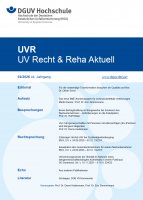 UVR - UV Recht & Reha Aktuell (Ausgabe 02/2026)