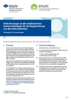 Begutachtung von Berufskrankheiten Fachgebiet: Pneumologie