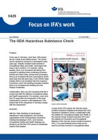 The GDA Hazardous Substance Check (Focus on IFA´s work No. 0426)