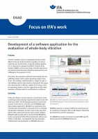 Development of a software application for the evaluation of whole-body vibration (Focus on IFA´s work Nr. 0440)