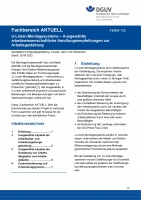 FBHM-125: U-Linien-Montagesysteme - Ausgewählte arbeitswissenschaftliche Handlungsempfehlungen zur Arbeitsgestaltung