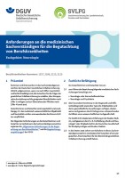 Begutachtung von Berufskrankheiten Fachgebiet: Neurologie