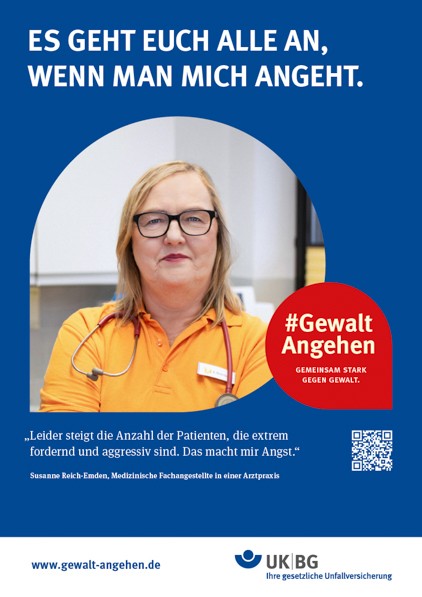 Plakat (DIN A3) #GewaltAngehen „S. Reich-Emden“