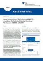 Neuprogrammierung der Datenbank GESTIS – Analytical Methods for Chemical Agents at Workplaces (GESTIS-AMCAW) (Aus der Arbeit des IFA Nr. 0454)
