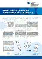 COVID 19: Protection contre les contaminations sur le lieu de travail 