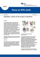 ErgoKita: results of the project evaluation (Focus on IFA works No. 0414)