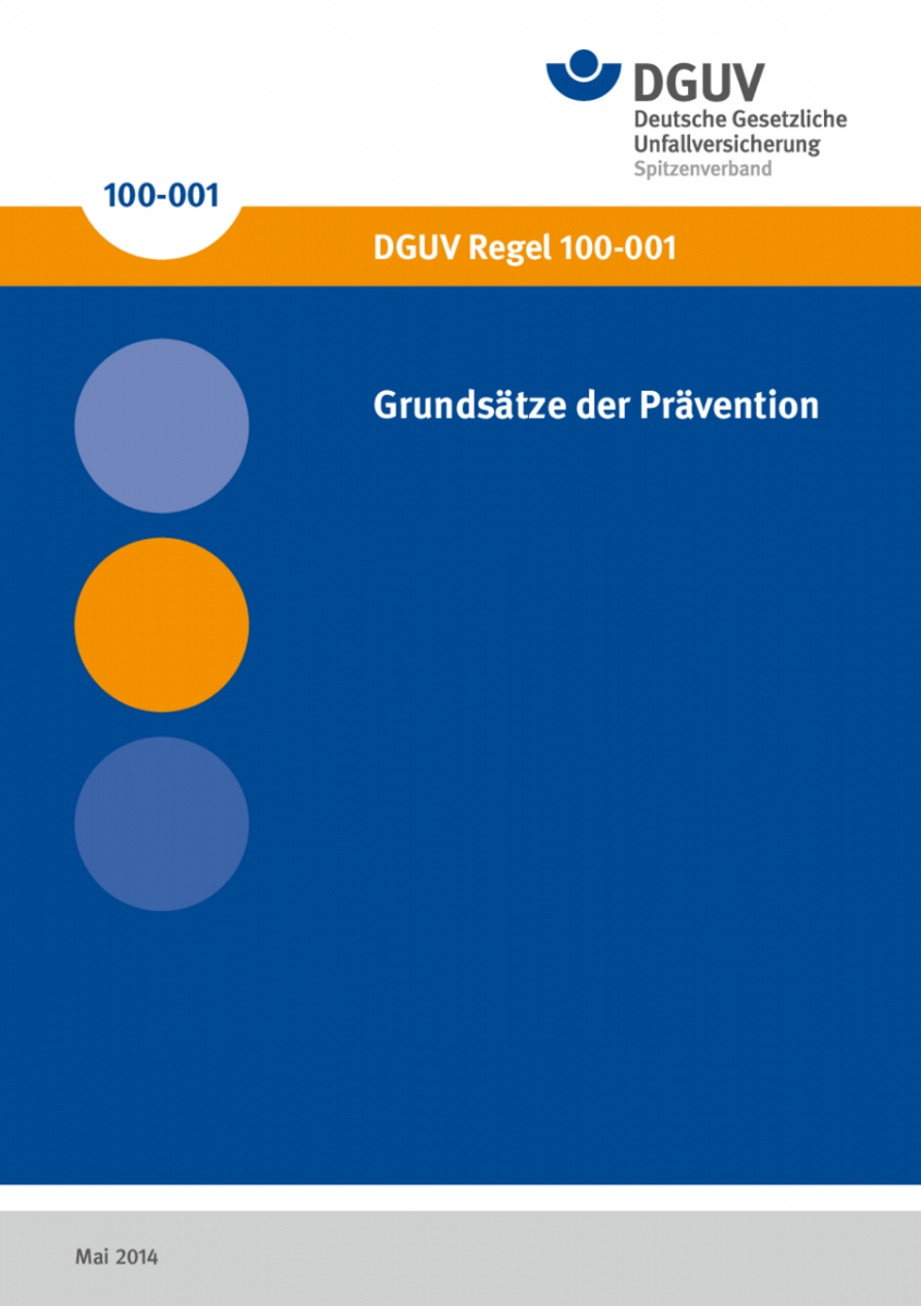 Grundsätze Der Prävention | DGUV Regeln | Regelwerk | DGUV Publikationen