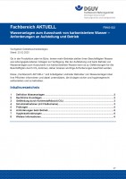 FBNG-022: Wasseranlagen zum Ausschank von karbonisiertem Wasser – Anforderungen an Aufstellung und Betrieb