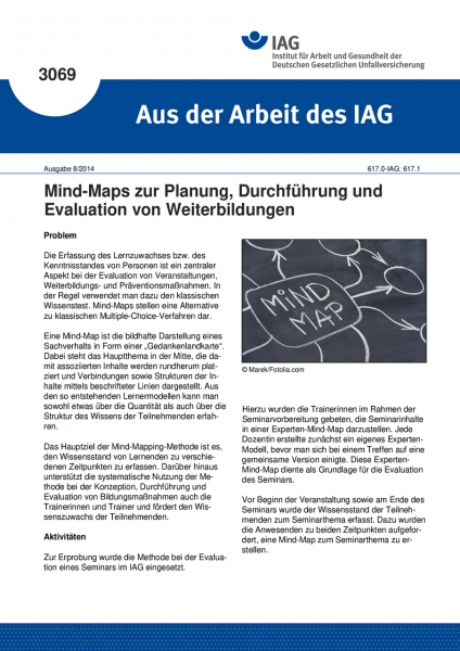 Mind-Maps zur Planung, Durchführung und Evaluation von Weiterbildungen (Aus der Arbeit des IAG Nr. 3