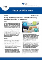 Study of leading indicators for trust – building blocks of a culture of prevention (Focus on IAG's work No. 3108)