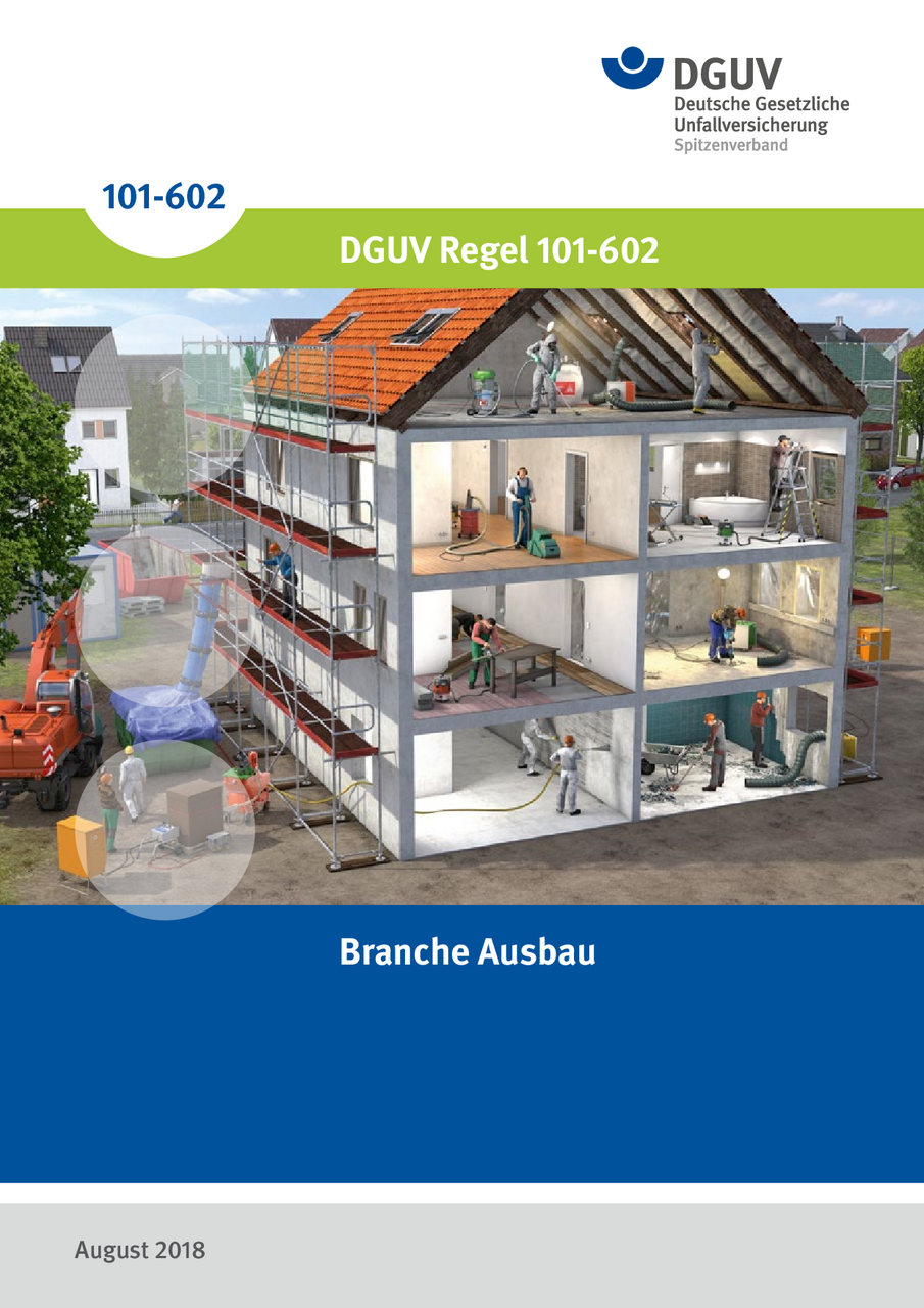 Branche Ausbau | DGUV Regeln | Regelwerk | DGUV Publikationen