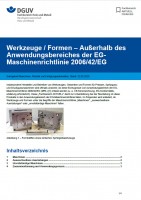 FBHM-068: Werkzeuge / Formen - Außerhalb des Anwendungsbereiches der EG-Maschinenrichtlinie 2006/42/EG