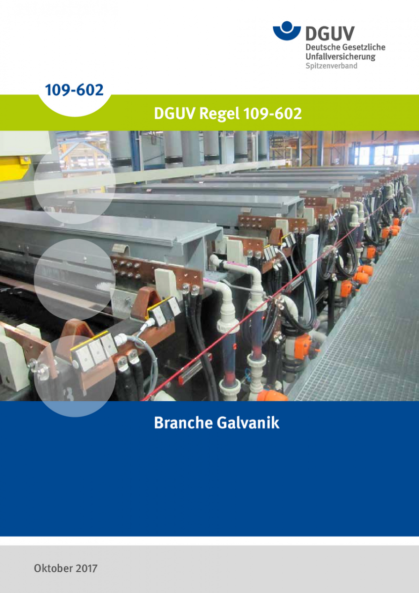 Branche Galvanik | DGUV Regeln | Regelwerk | DGUV Publikationen