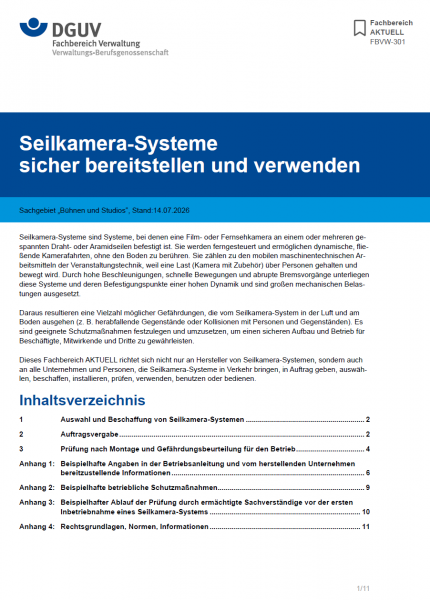 FBVW-301: Seilkamera-Systeme sicher bereitstellen und verwenden