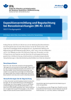 IPA Aktuell 23: Expositionsermittlung und Begutachtung bei Benzoleinwirkungen (BK-Nr. 1318)