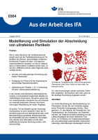 Modellierung und Simulation der Abscheidung von ultrafeinen Partikeln (Aus der Arbeit des IFA Nr. 0364)