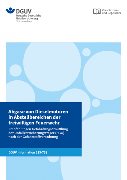 Abgase von Dieselmotoren in Abstellbereichen der freiwilligen Feuerwehr - Empfehlungen Gefährdungser