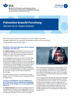 IPA Aktuell 25: Prävention braucht Forschung
