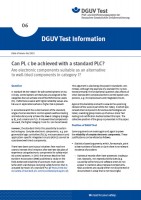 DGUV Test Information 06: Can PL c be achieved with a standard PLC?