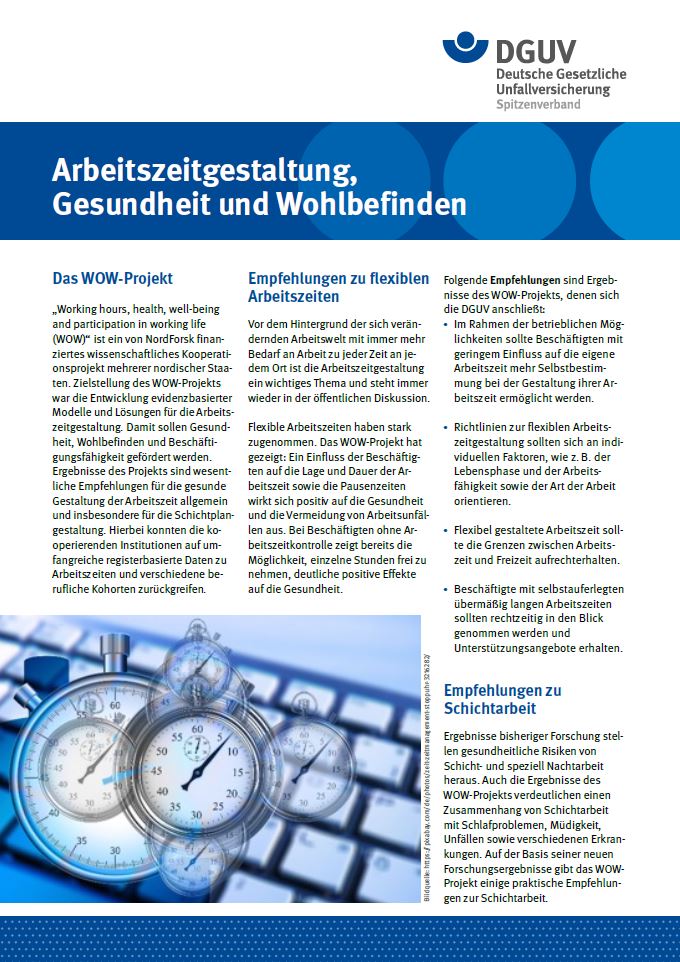 Allgemeine Informationen | Prävention | DGUV Publikationen