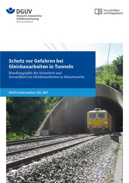 Gleisbauarbeiten in Tunneln