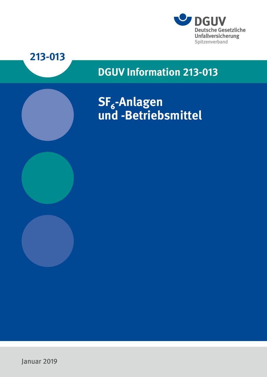 SF6-Anlagen Und -Betriebsmittel | DGUV Informationen | Regelwerk | DGUV ...