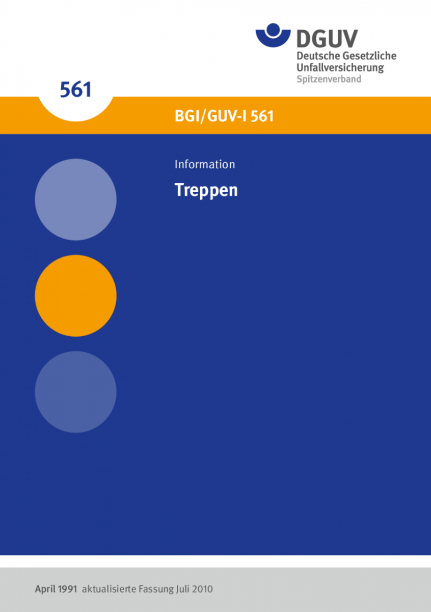 Treppen | DGUV Informationen | Regelwerk | DGUV Publikationen