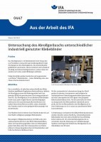 Untersuchung des Abrollgeräuschs unterschiedlicher industriell genutzter Klebebänder (Aus der Arbeit des IFA Nr. 0447) 