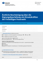 FBFHB-011: Ärztliche Bescheinigung - über die Untersuchung von Einsatzkräften der Freiwilligen Feuerwehr
