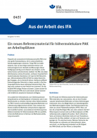 Ein neues Referenzmaterial für höhermolekulare PAK an Arbeitsplätzen (Aus der Arbeit des IFA Nr. 0451)