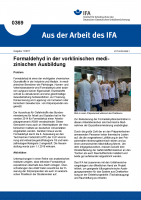Formaldehyd in der vorklinischen medizinischen Ausbildung (Aus der Arbeit des IFA Nr. 0369)